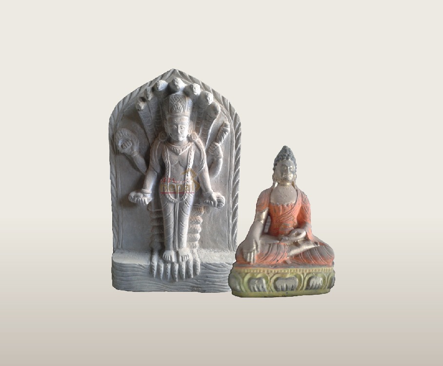 Silver Buddha Bumi Organic Cotton Tassel Pendant Healing Spirit Meditation Yoga